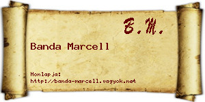 Banda Marcell névjegykártya