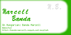 marcell banda business card